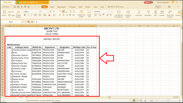 How to view Birthday and Anniversary Report in HRXpert Software